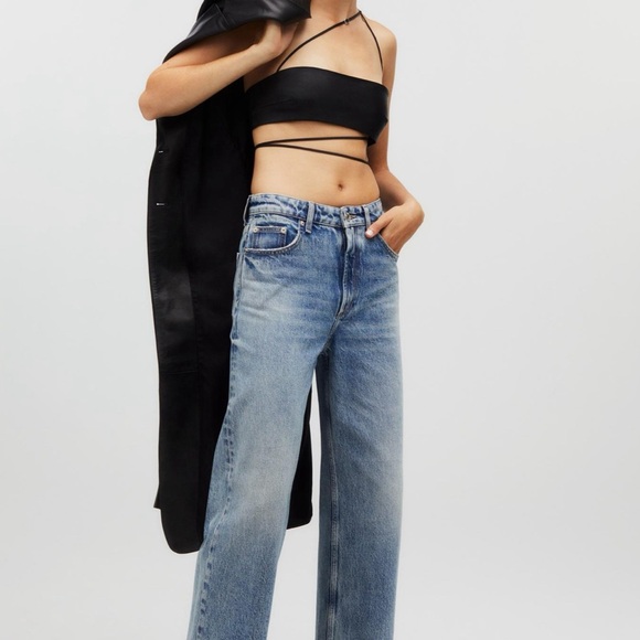 NWT LEATHER ZARA CROP TOP LARGE - Picture 9 of 9